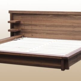 Annapurna - tömörfa futon ágykeret - éjjeli polccal Annapurna - tömörfa futon ágykeret - éjjeli polccal