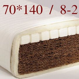 Kókuszmatrac 8 - 2 latex réteggel 70x140/10 cm - NOVETEX matrac Kókuszmatrac 8 - 2 latex réteggel 70x140/10 cm - NOVETEX matrac