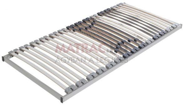 ágyrács, rugalmas, derék részen keményíthető, állítható