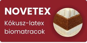 novetex kókusz latex biomatracok